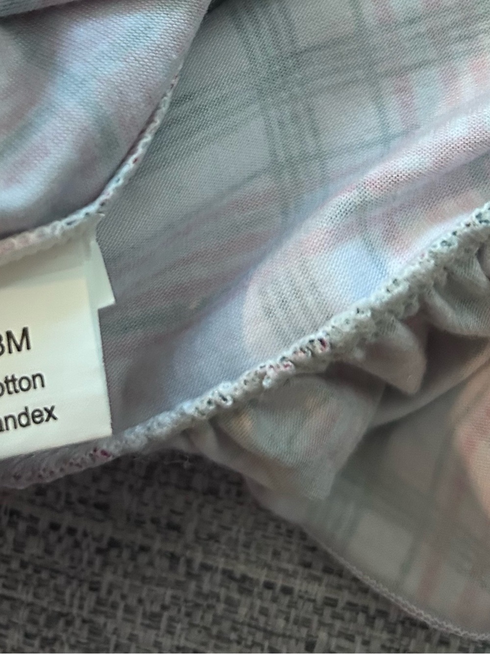 Southern Charm Kids Co. Plaid Button-Up Long Gown Pajama.        Size 12-18M - Picture 5 of 6